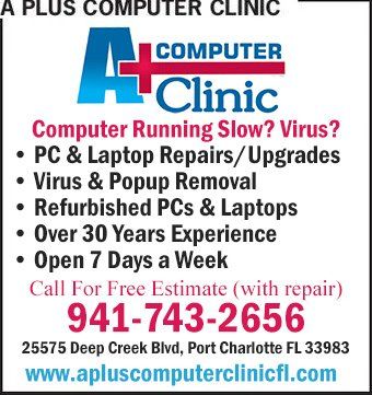Computer Services — Port Charlotte, FL — A+ Computer Clinic