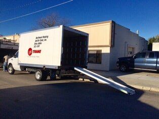 truck with back open - HVAC Contractors in Boise ID