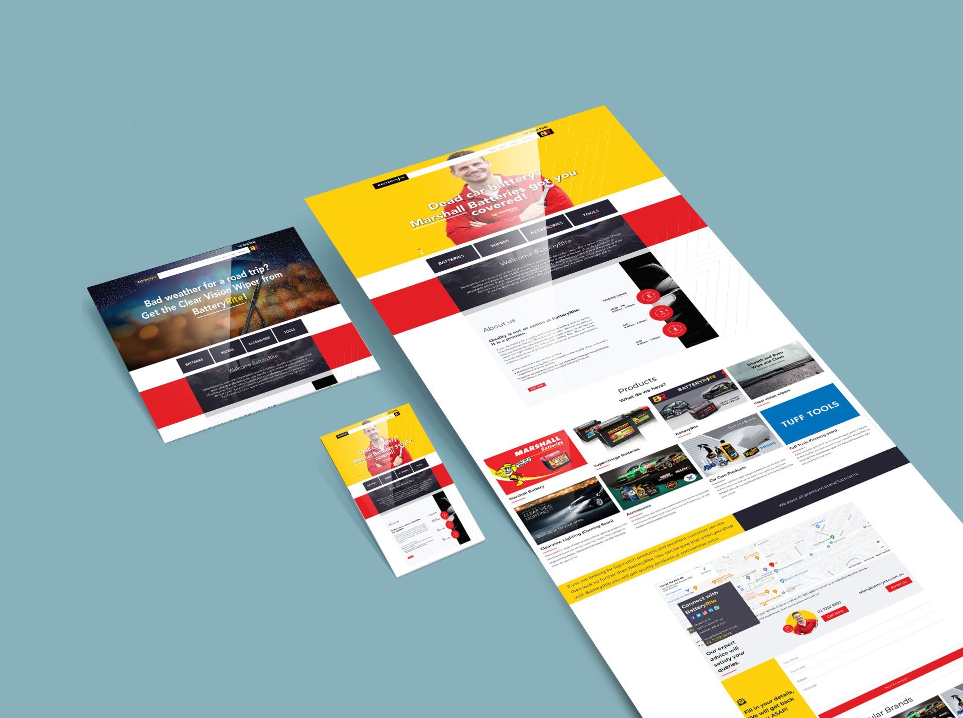 A flyer with a red white and yellow stripe on it