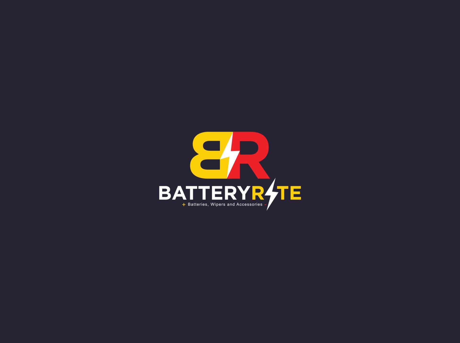 A logo for a company called battery rate