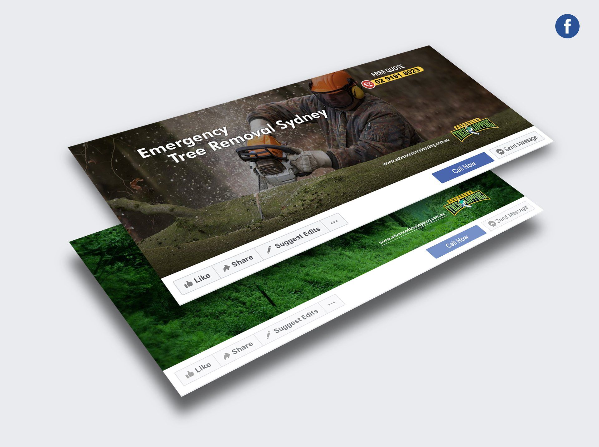 A man is cutting grass with a chainsaw on a facebook page