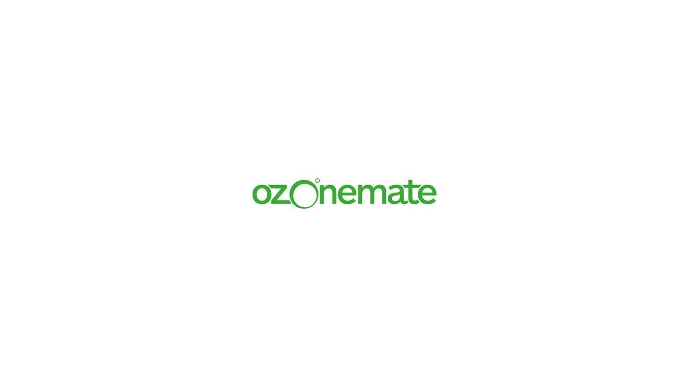 The logo for ozonemate is green on a white background.