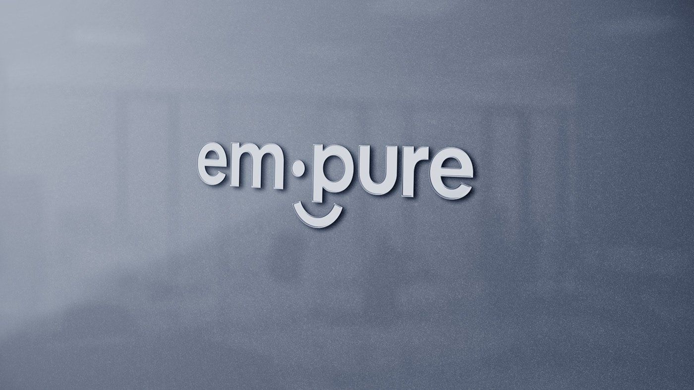 A chalkboard with the word em pure written on it