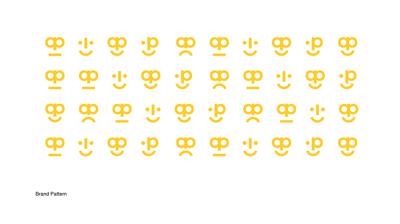 A bunch of yellow letters on a white background