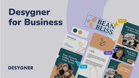 Small business owners favour Desygner for its simplicity and a massive library of templates.