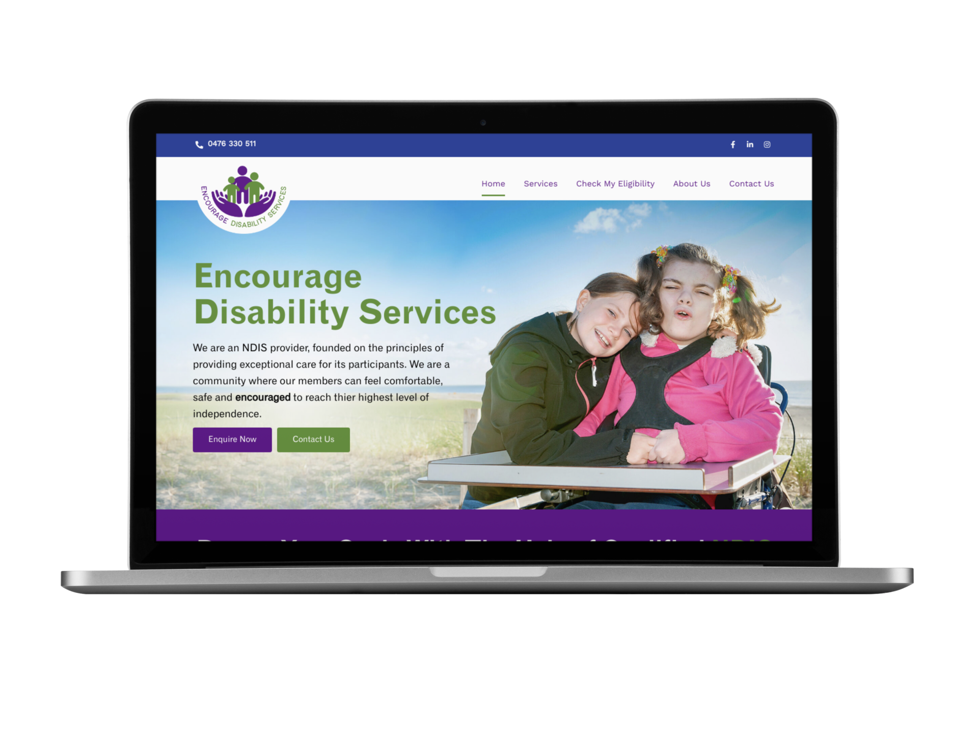 web design for ndis provider in sydney