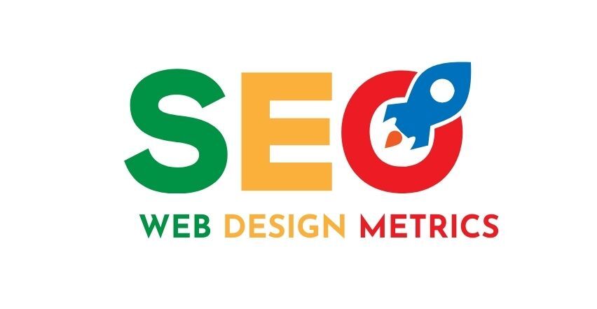 A colorful logo for seo web design metrics