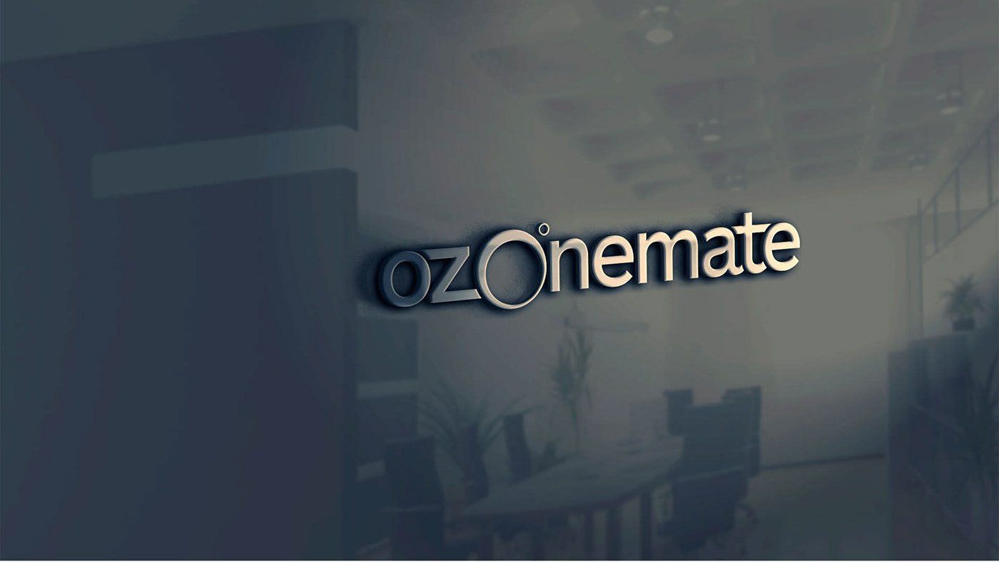 The word ozonemate is on a glass wall
