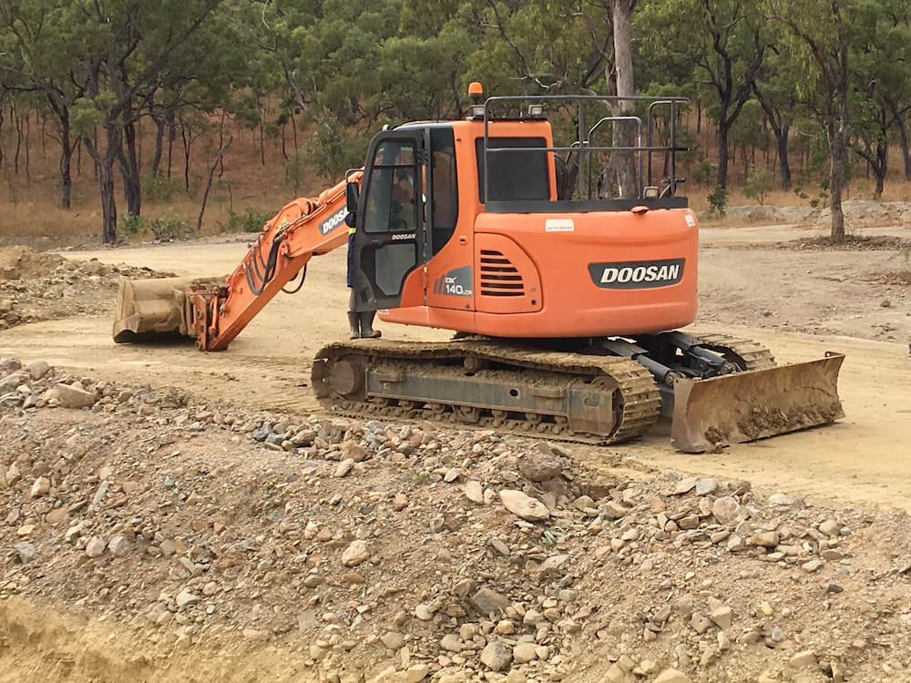 Backhoe Loader Truck — Riley Earthmoving in Deeragun, QLD