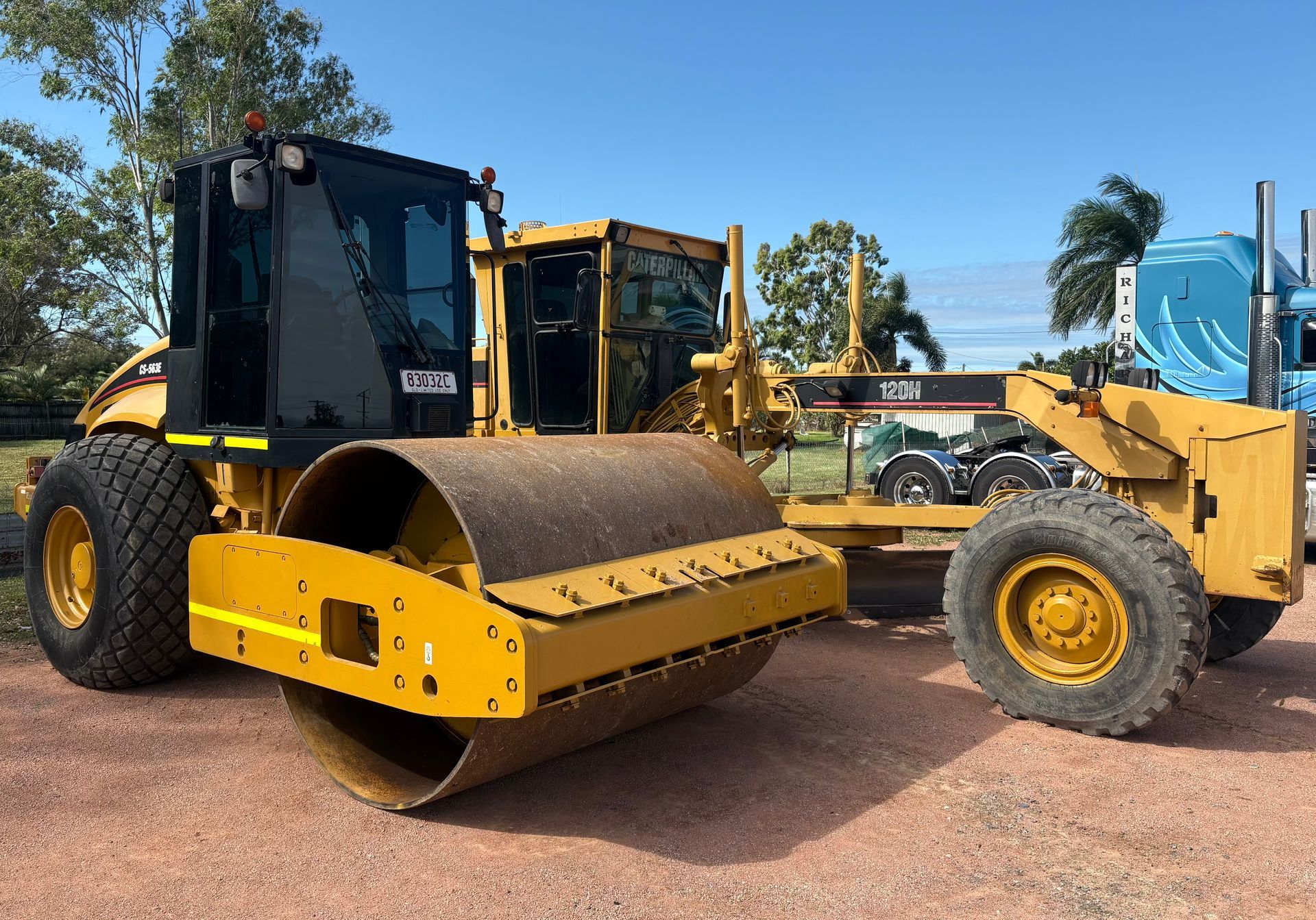White Volvo Tipper Truck — Riley Earthmoving in Deeragun, QLD