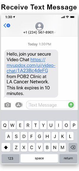 Receive text message | Los Angeles Cancer Network