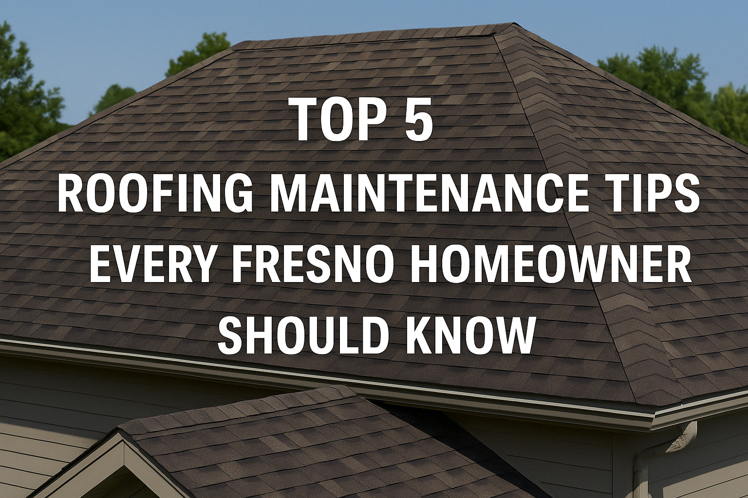 Top 5 roofing maintenance tips every fresno homeowner should know