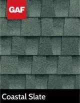 A picture of a coastal slate roof shingle.