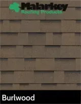 A picture of a roof with the word burlwood on it.