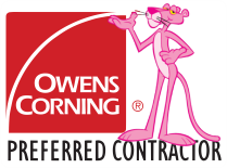 the pink panther is a preferred contractor for owens corning
