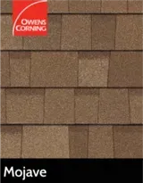 A close up of a roof with the word mojave on it.