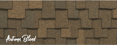 A picture of a roof that says autumn blend
