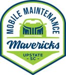 Logo for Mobile Maintenance Mavericks in Upstate SC. Features a car image and "MIM" with a green and blue color scheme.