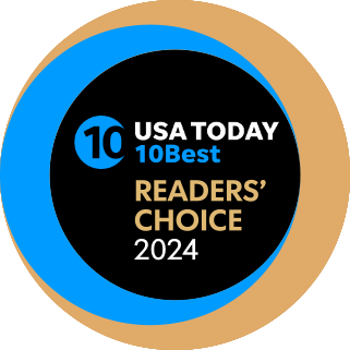 A usa today 10 best readers ' choice 2024 badge