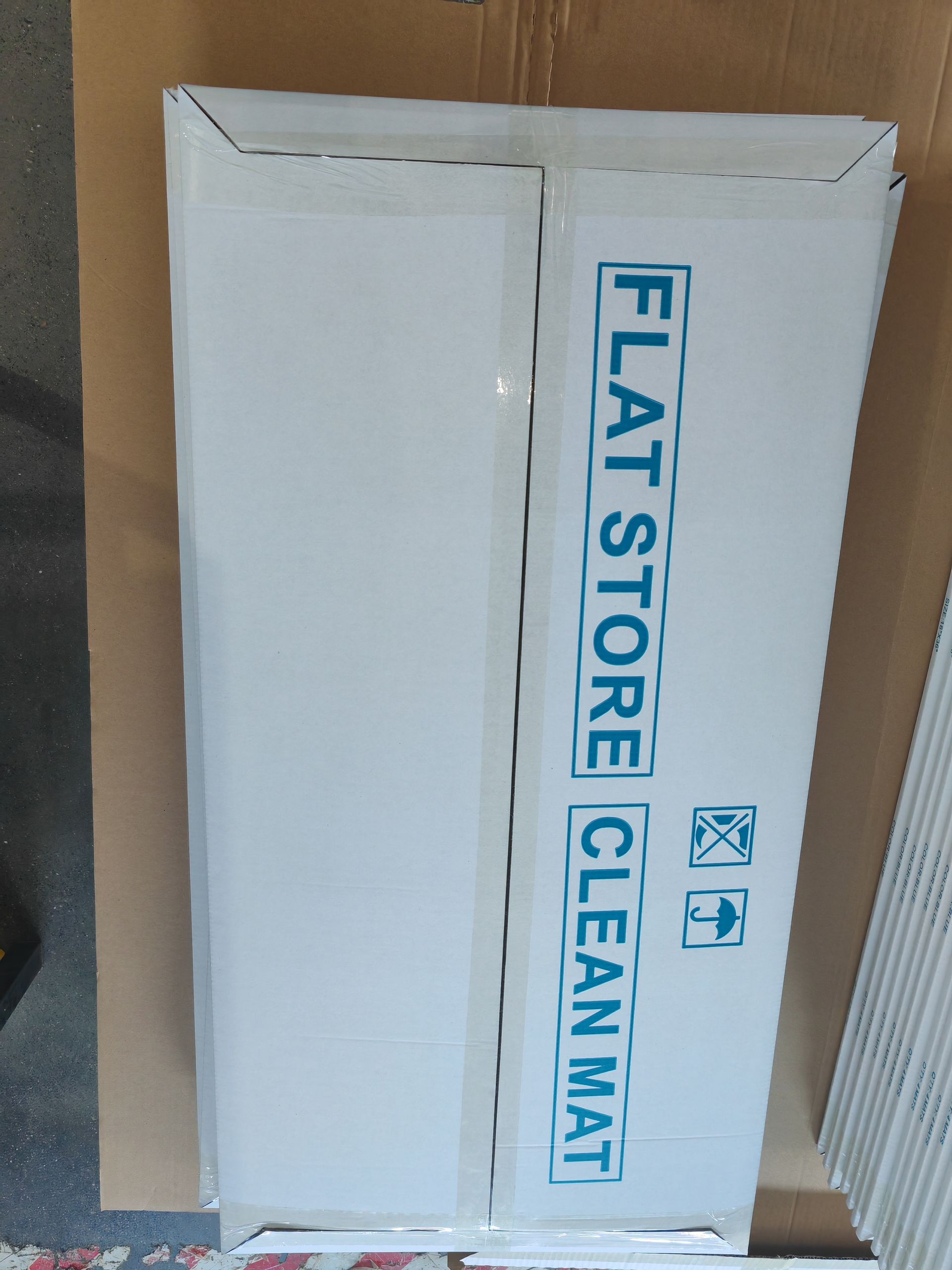 Free Shipping! 120 sheets Tacky mat 24x36 Med Tack Blue, 45Micons/sheet, 30SHEETS/MAT, 4 MATS/BOX