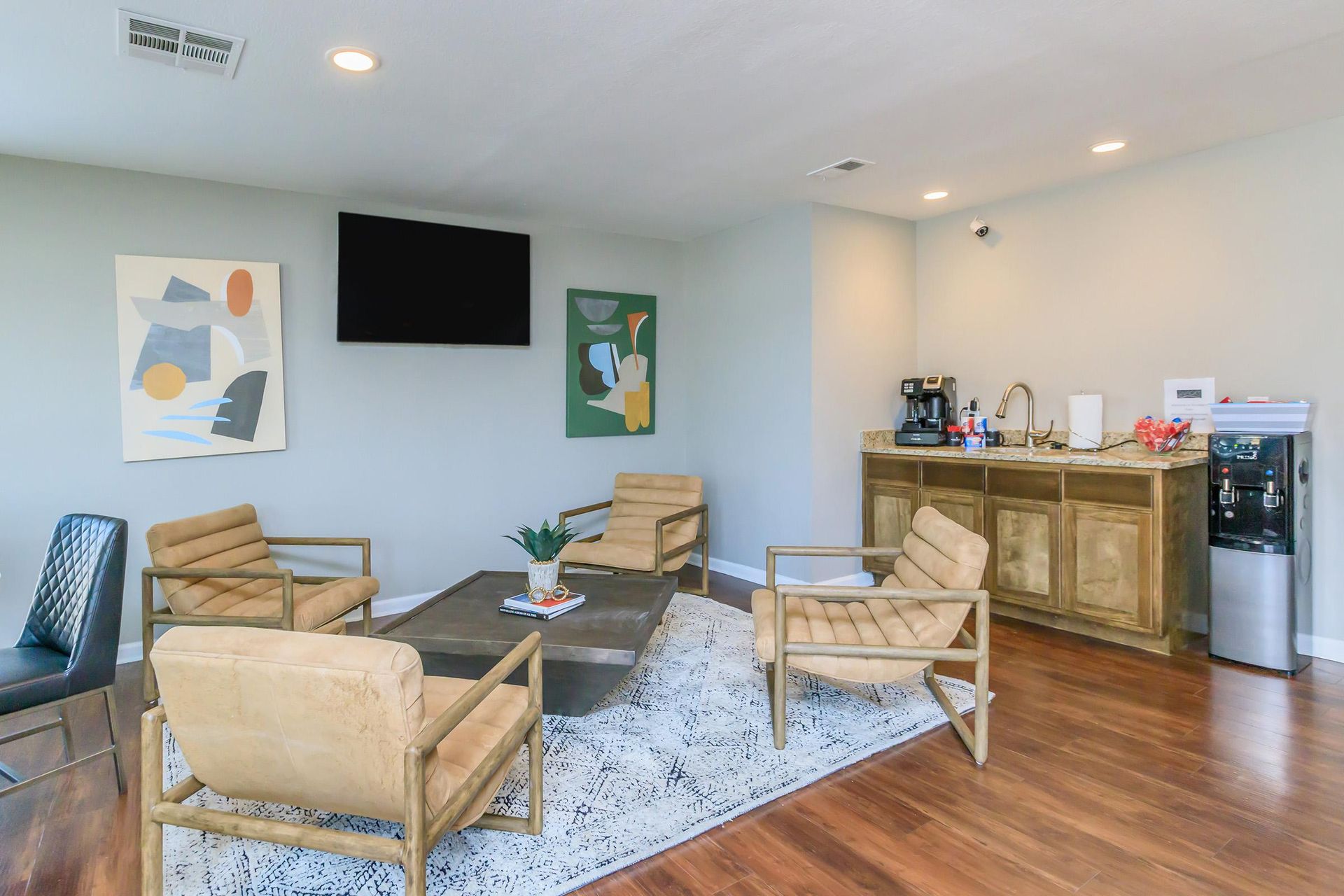 Woodland Oaks lounging area