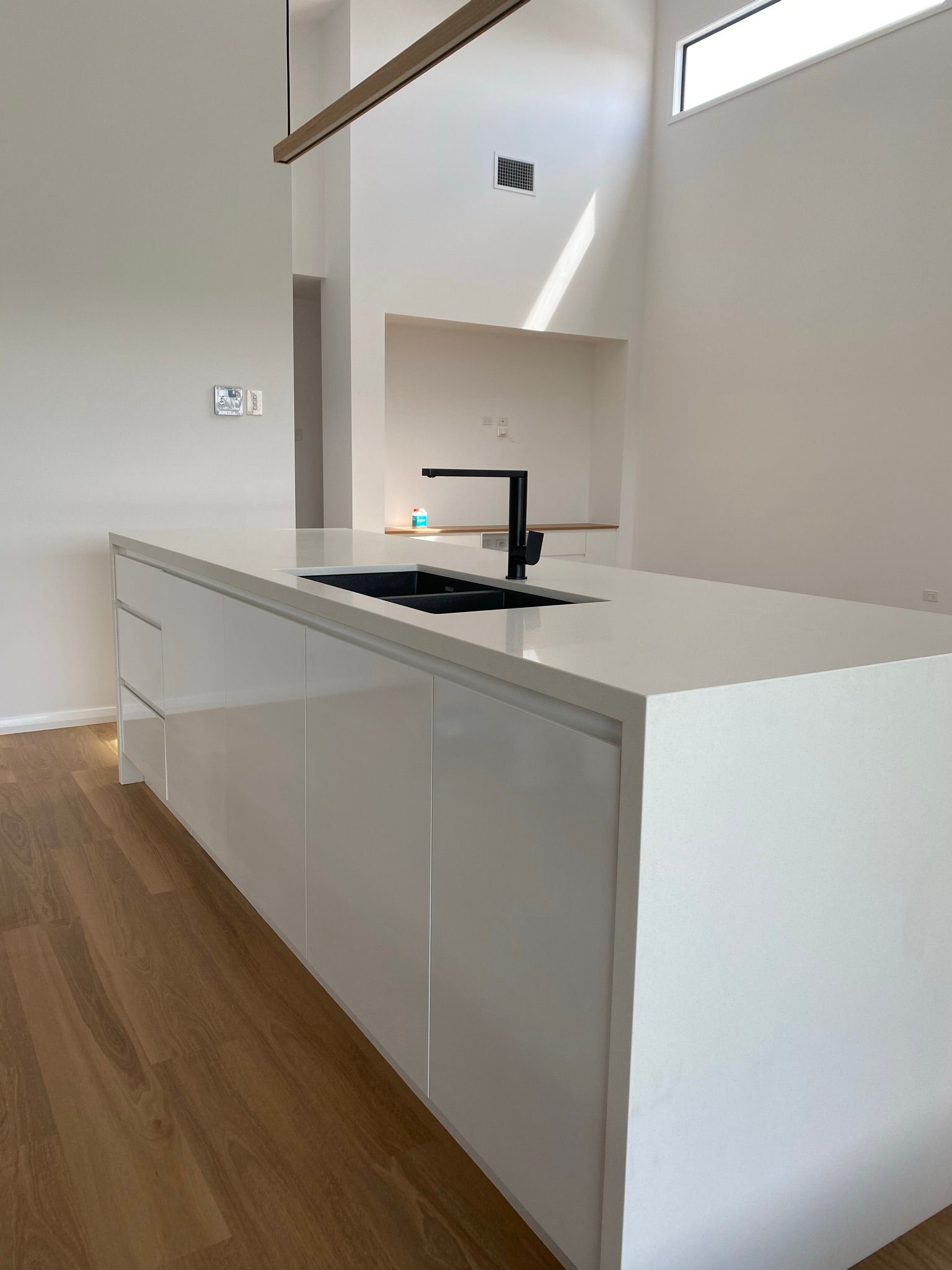 White Marble Countertop — Kitchen Renovations in Dubbo, QLD