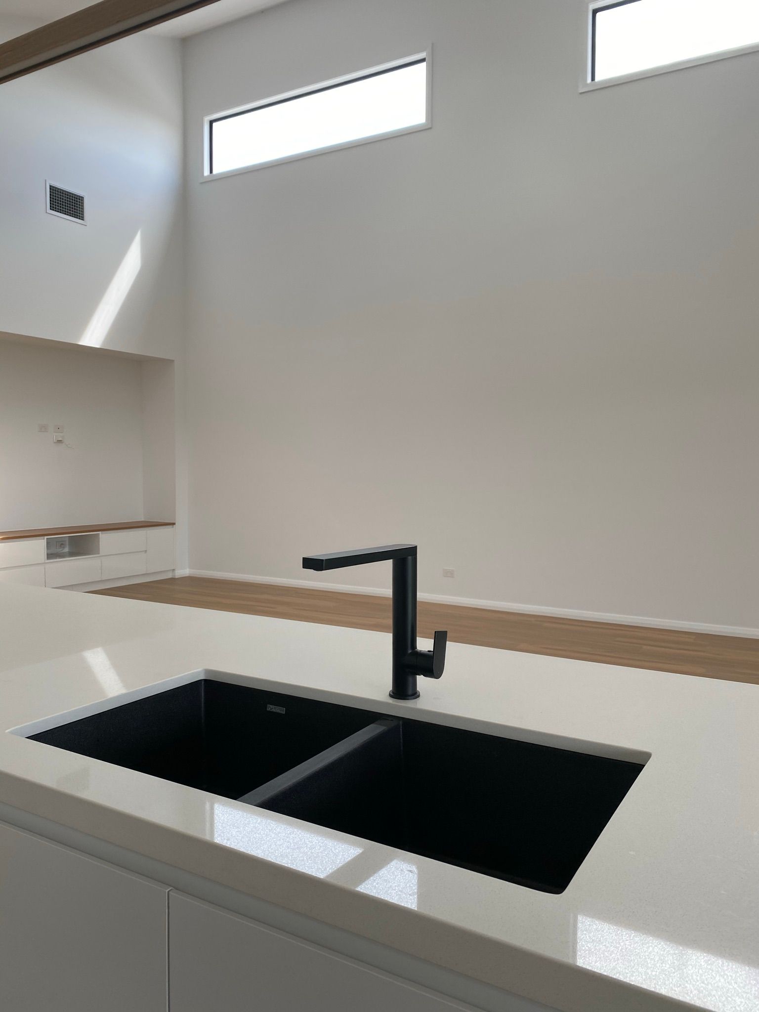 Black Faucet and Sink — Kitchen Renovations in Dubbo, QLD