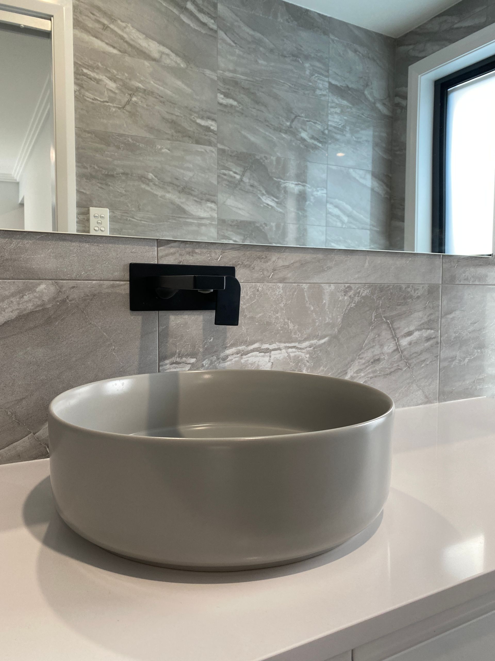 Washbasin and Modern style Faucet — Kitchen Renovations in Dubbo, QLD