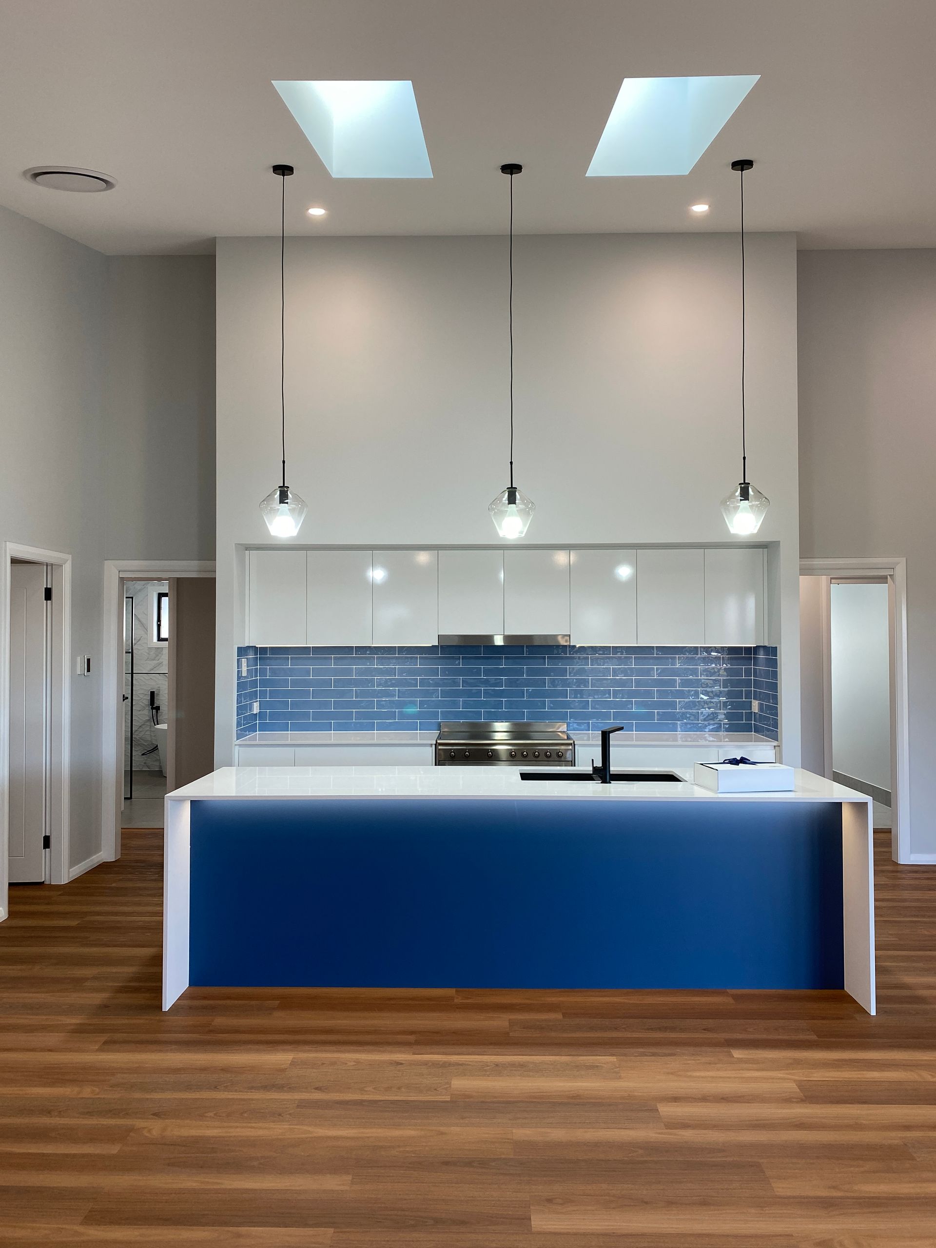 Modern Kitchen With Subway Tile Backsplash — Kitchen Renovations in Dubbo, QLD