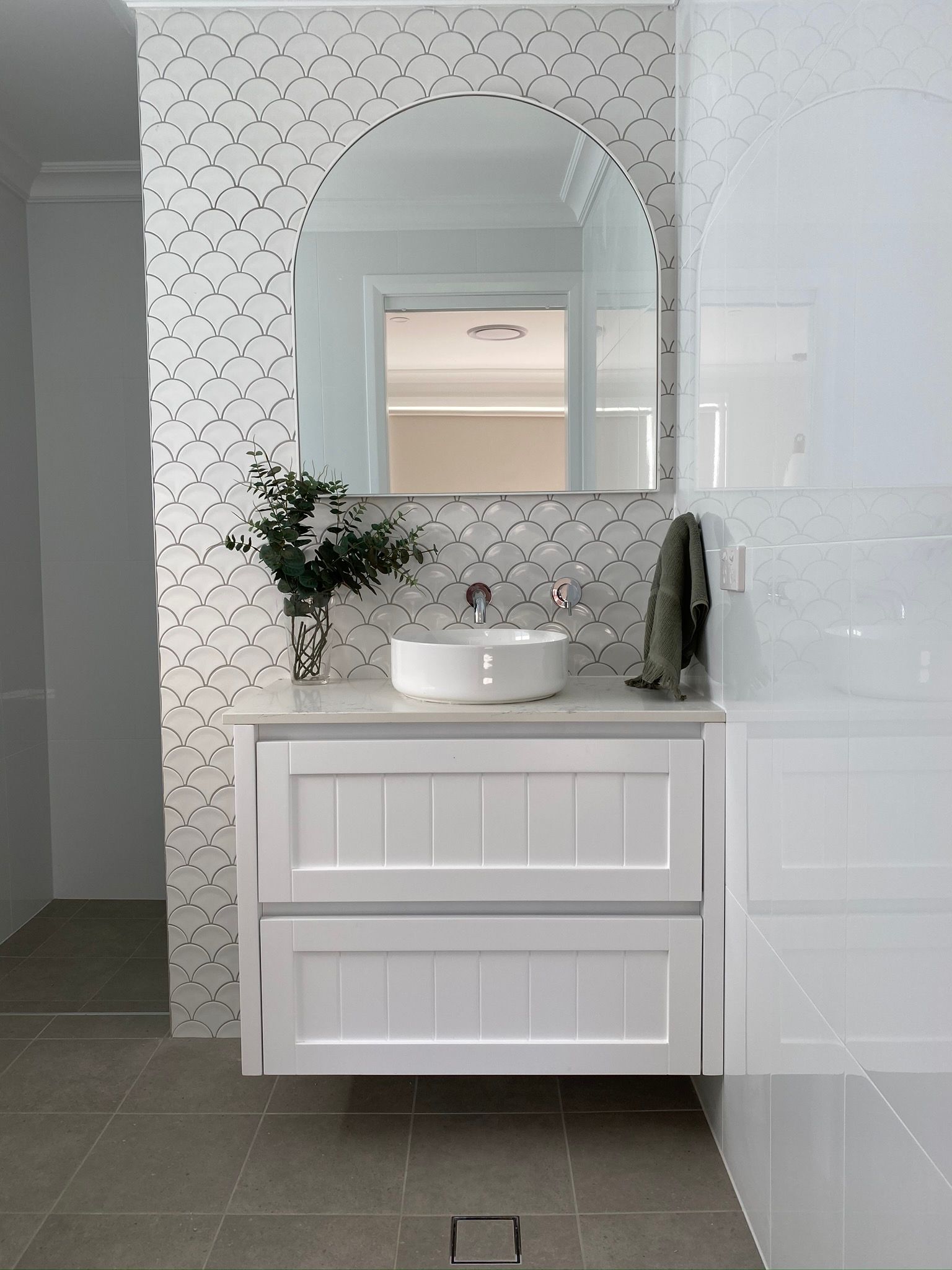 Bathroom Sink Below The Mirror— Kitchen Renovations in Dubbo, QLD