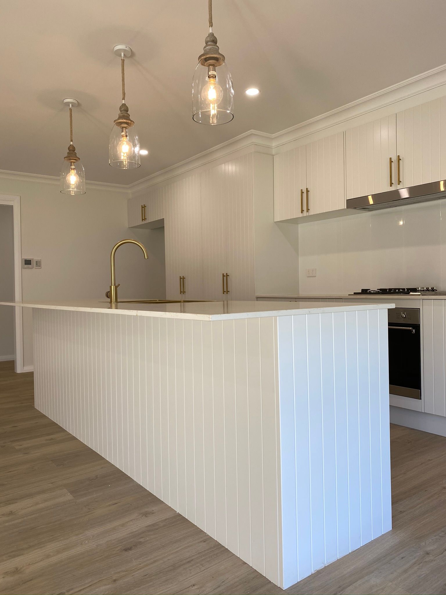 White Countertop With Sink — Kitchen Renovations in Dubbo, QLD