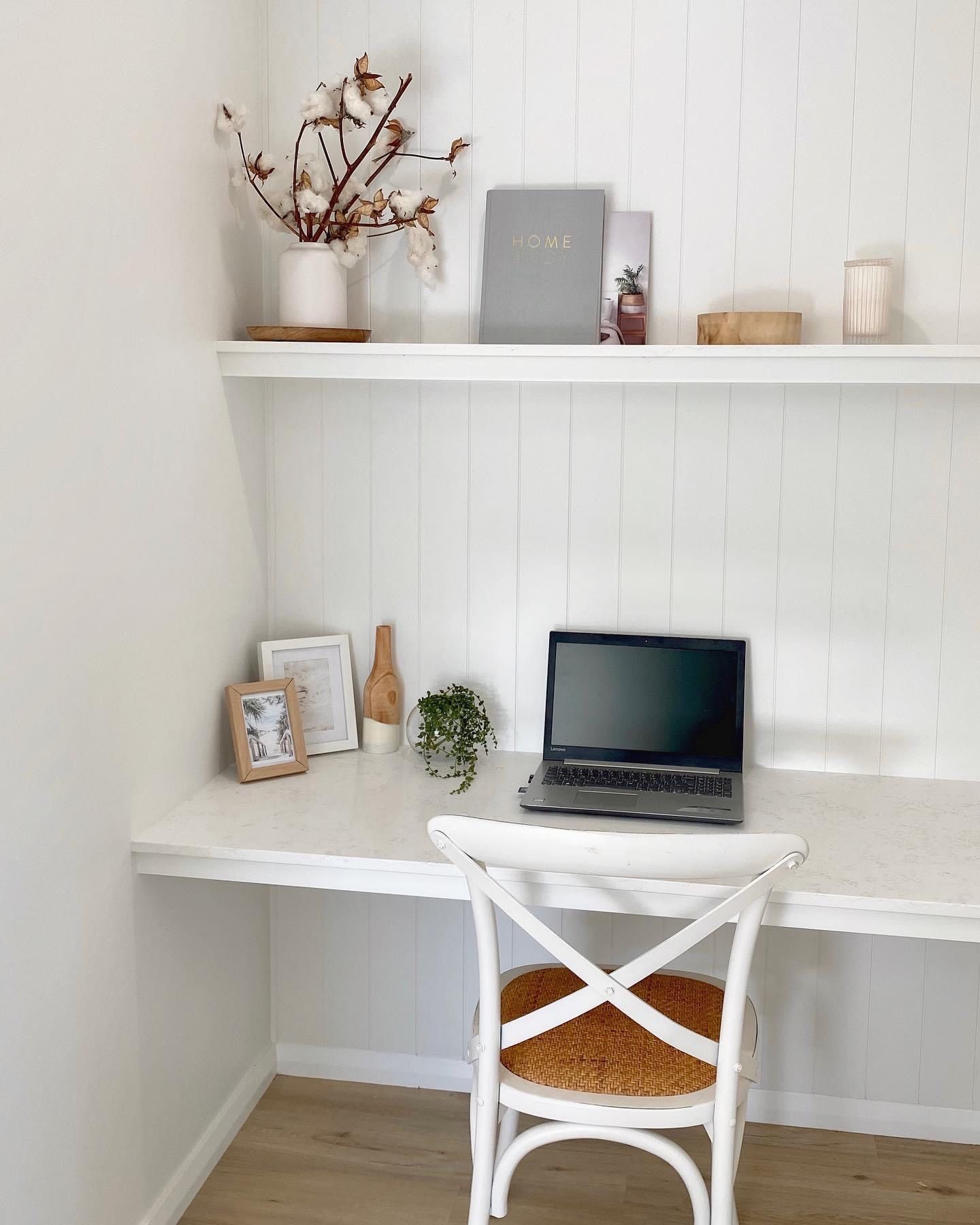 Laptop on a White Table — Kitchen Renovations in Dubbo, QLD