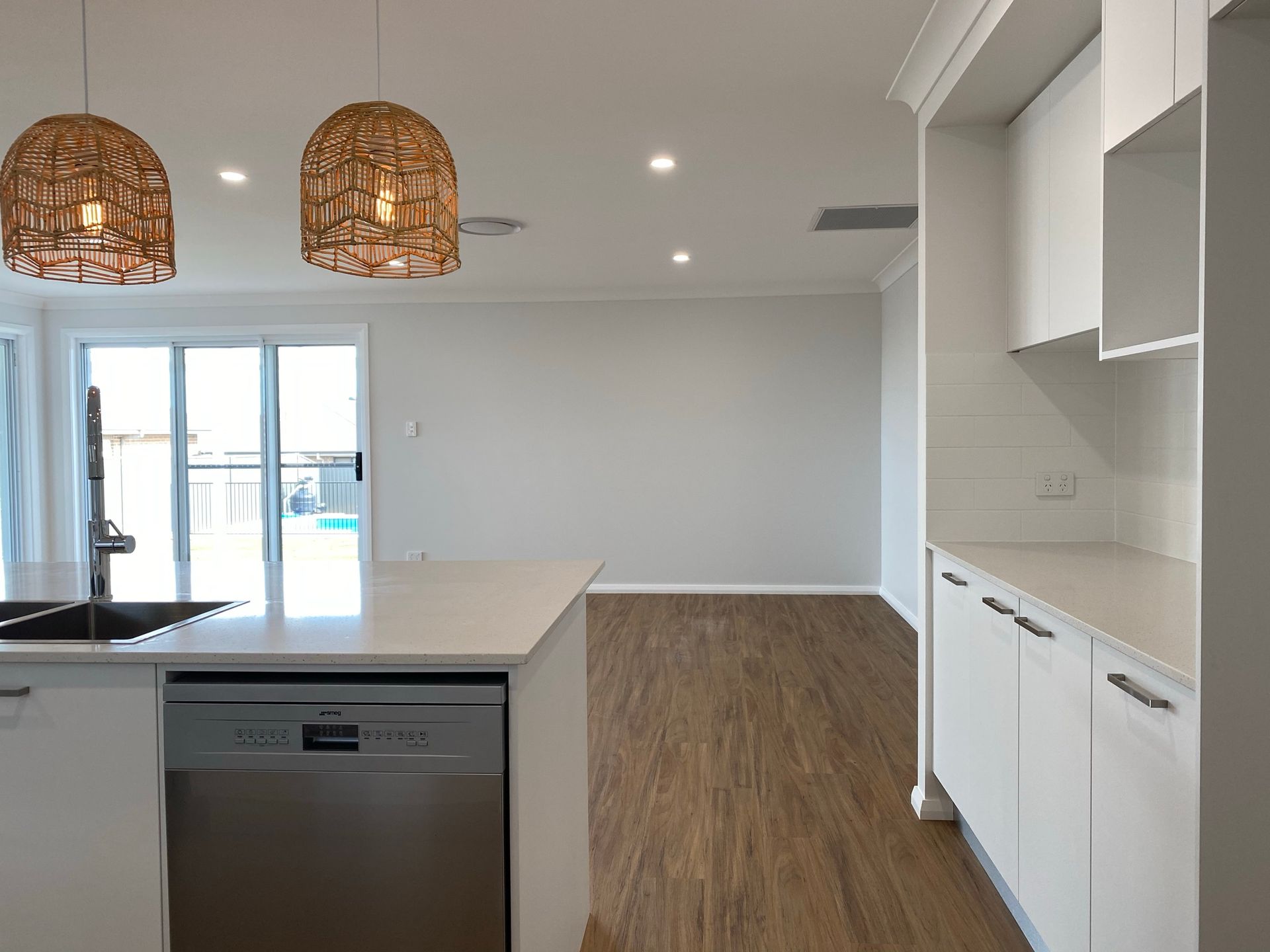 Empty Kitchen — Kitchen Renovations in Dubbo, QLD