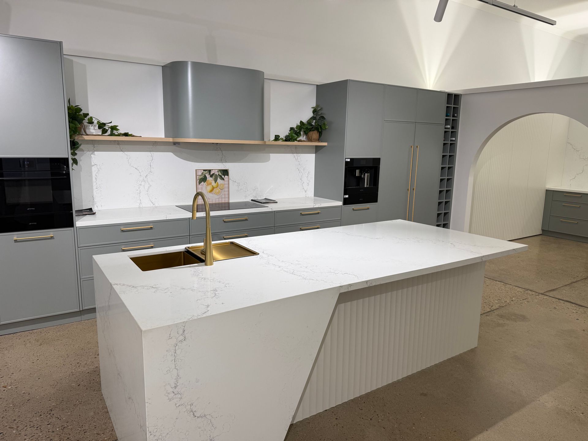 Modern Kitchen With White Cabinets — Kitchen Renovations in Mudgee, QLD