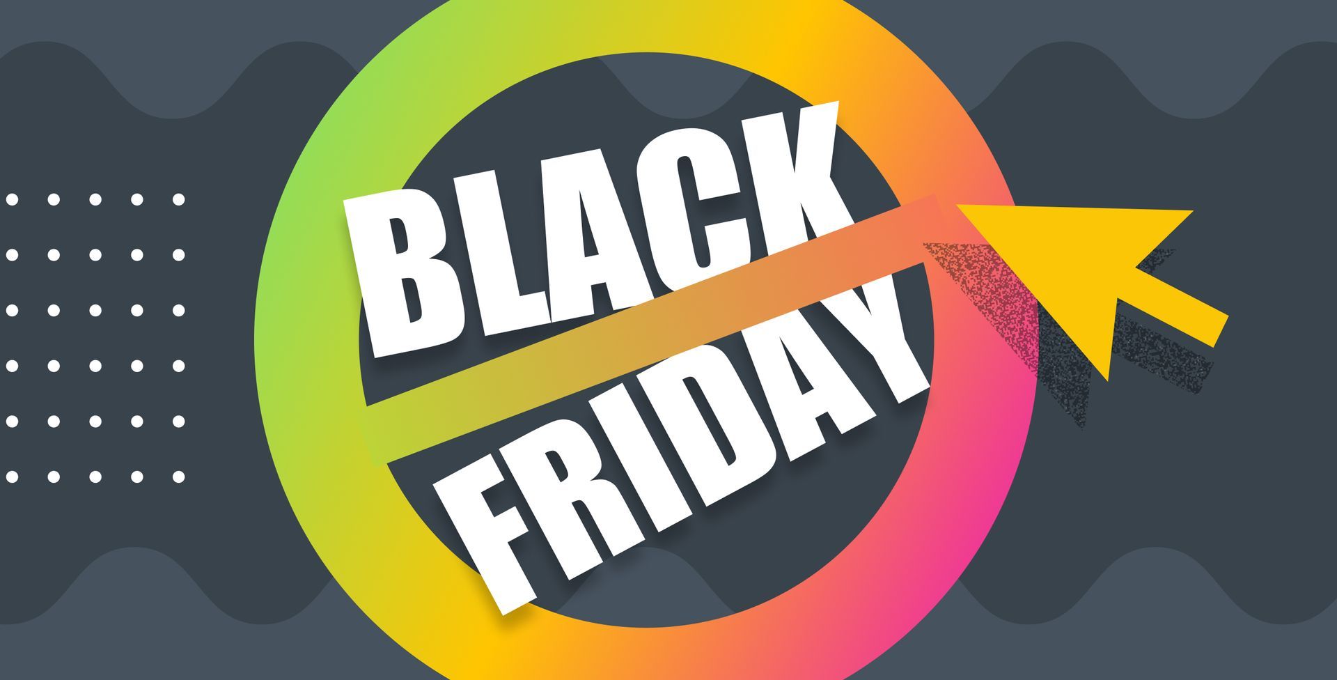 Black Friday with a no entry symbol over the top to signify 'no Black Friday'