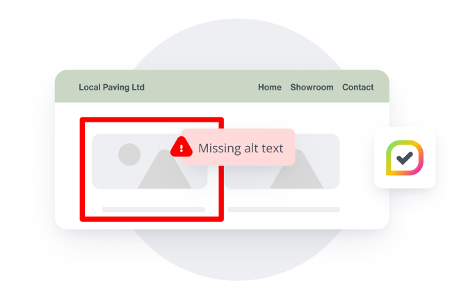 Insites Chrome Extension highlighting an issue