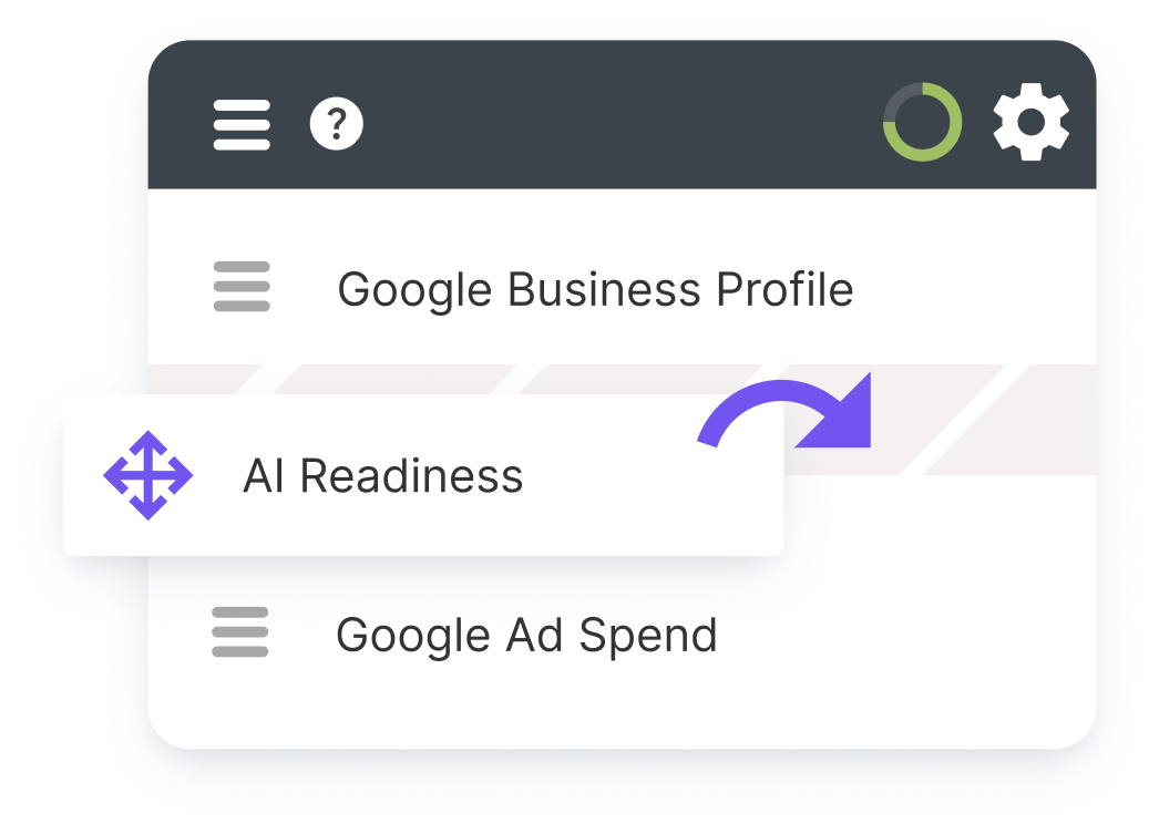 Drag & drop SEO audit designer in Insites