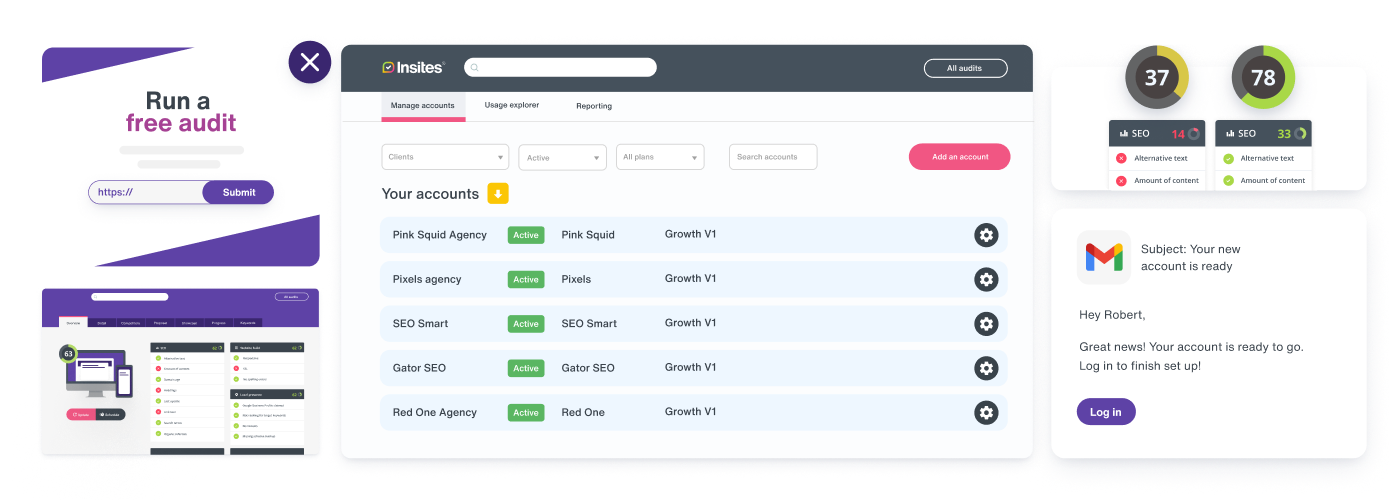 Insites reseller dashboard