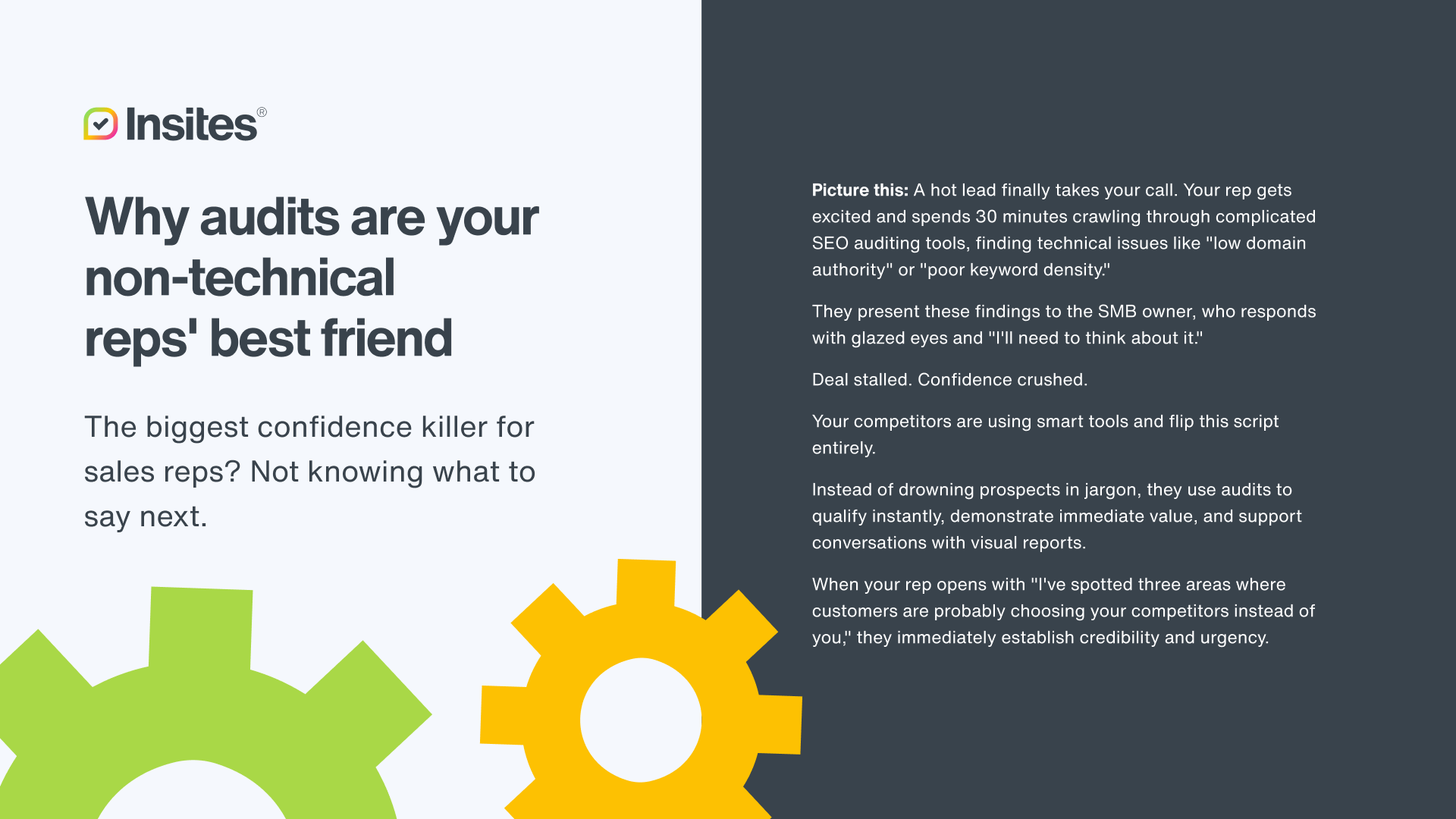 Sneak peak of page inside the competitor playbook titled