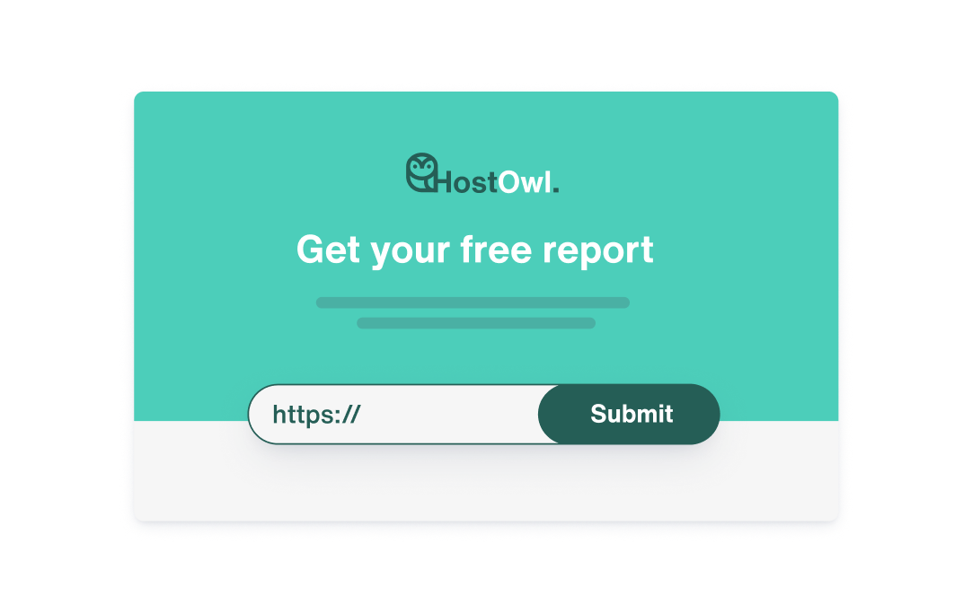 Landing page with 