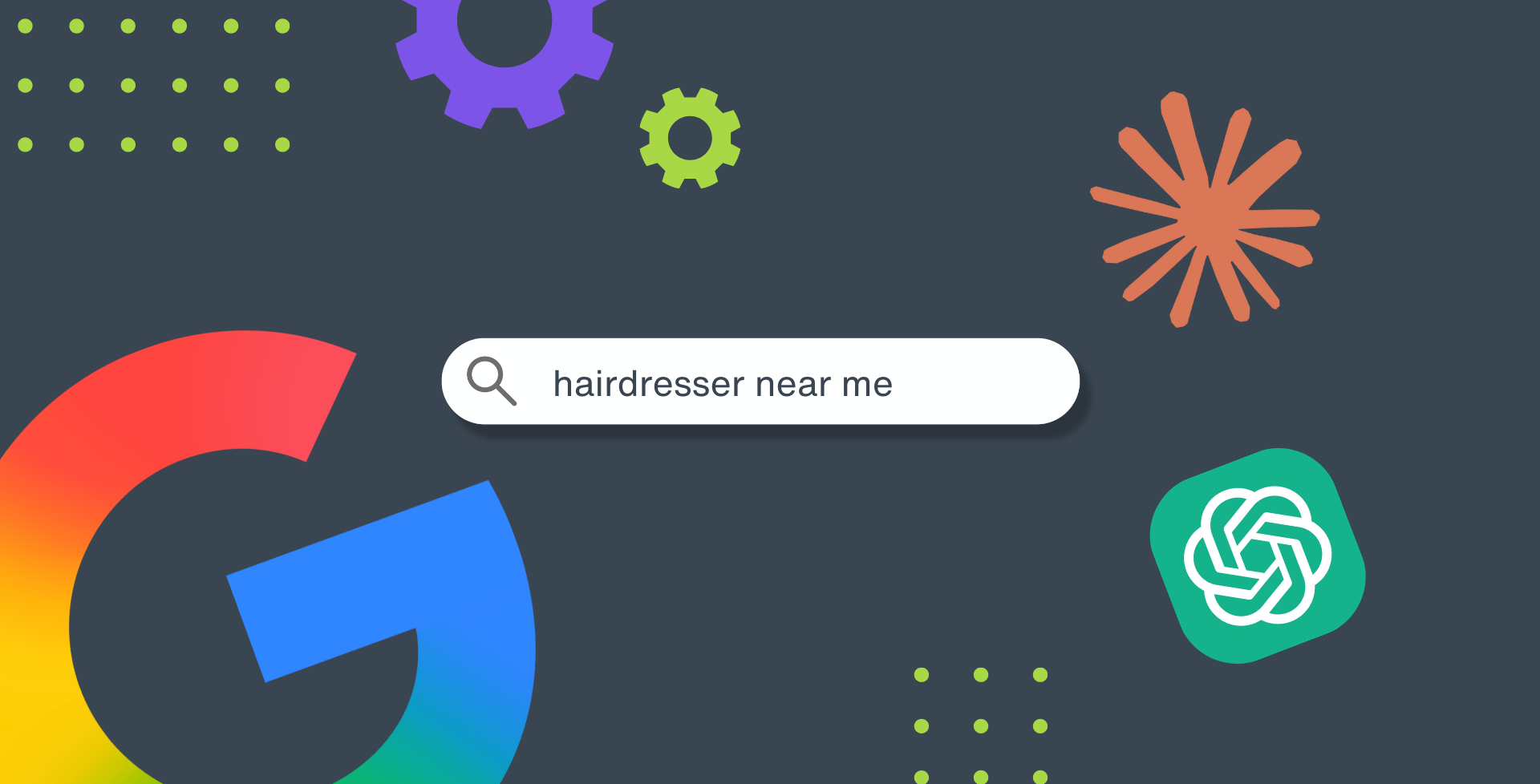 Google search bar with text 