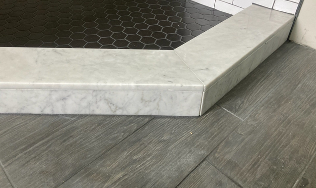 Corner Shelves – Marble Sills