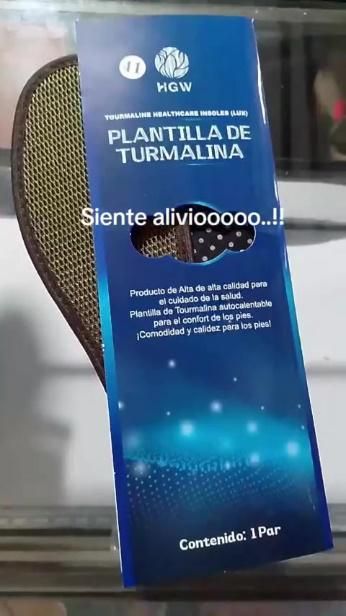 Plantillas con turmalina