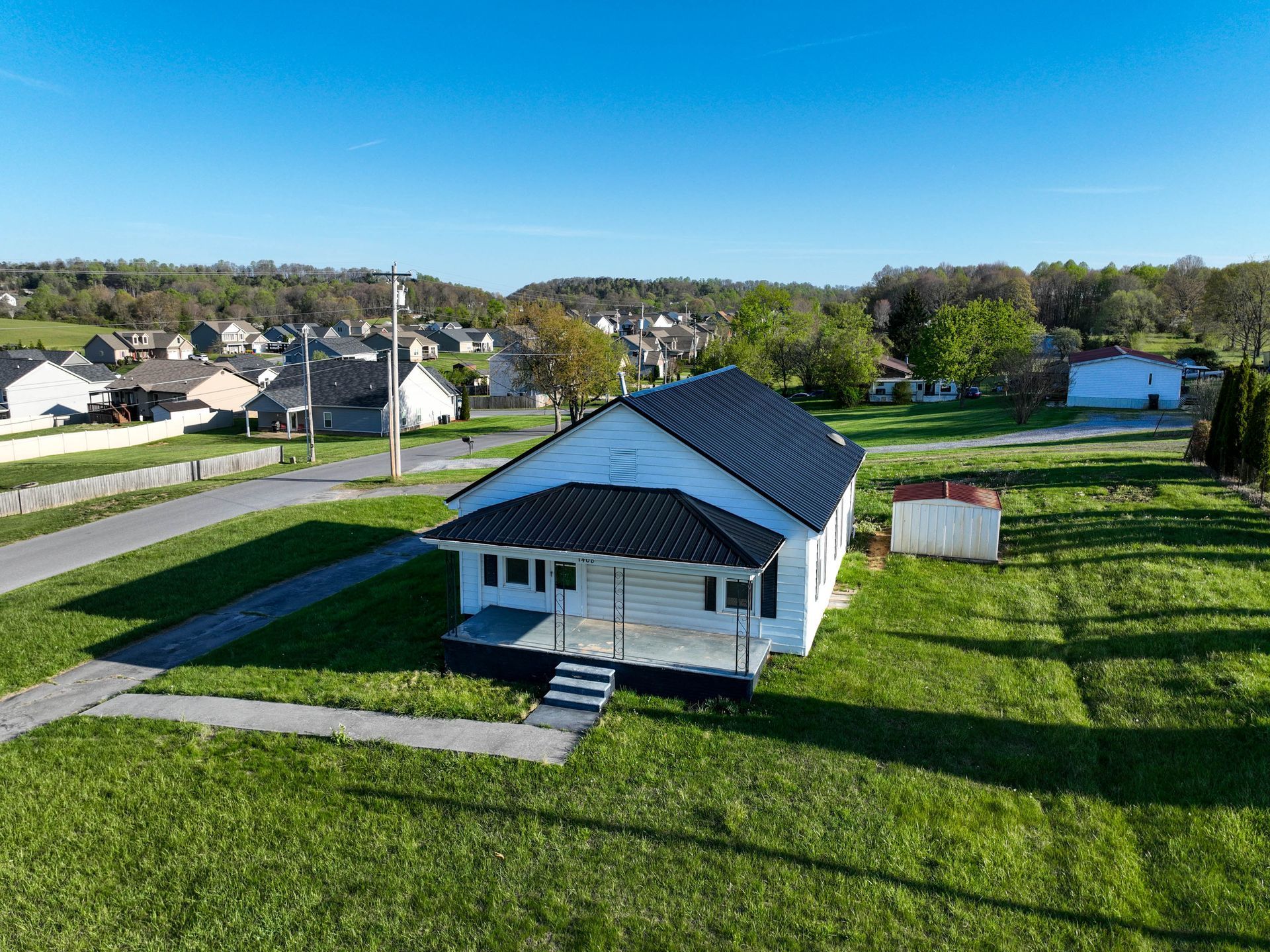 Aeriel view of house