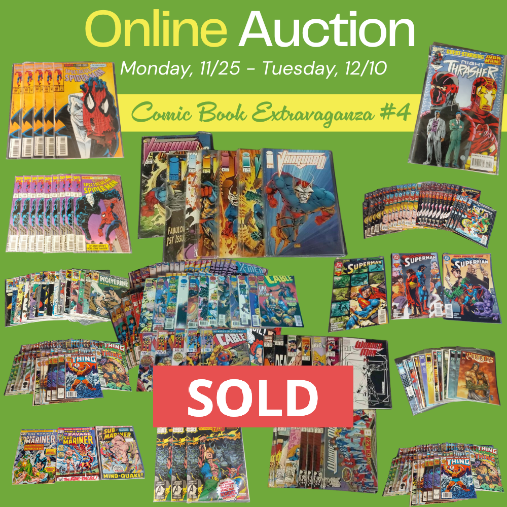 An online auction for comic book extravaganza # 4