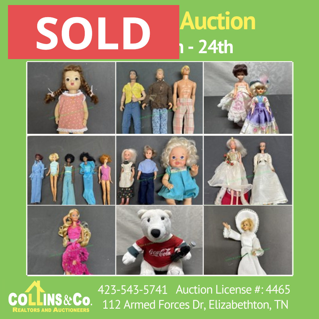 SOLD ONLINE AUCTION - DOLLS AND TOOLS - COLLINS & CO. REALTORS AND AUCTIONEERS