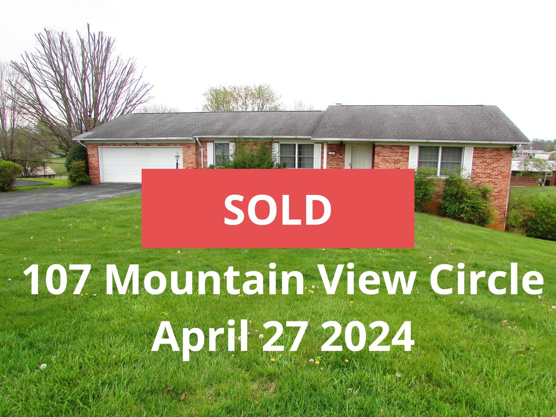 A house that has been sold on april 27 2024