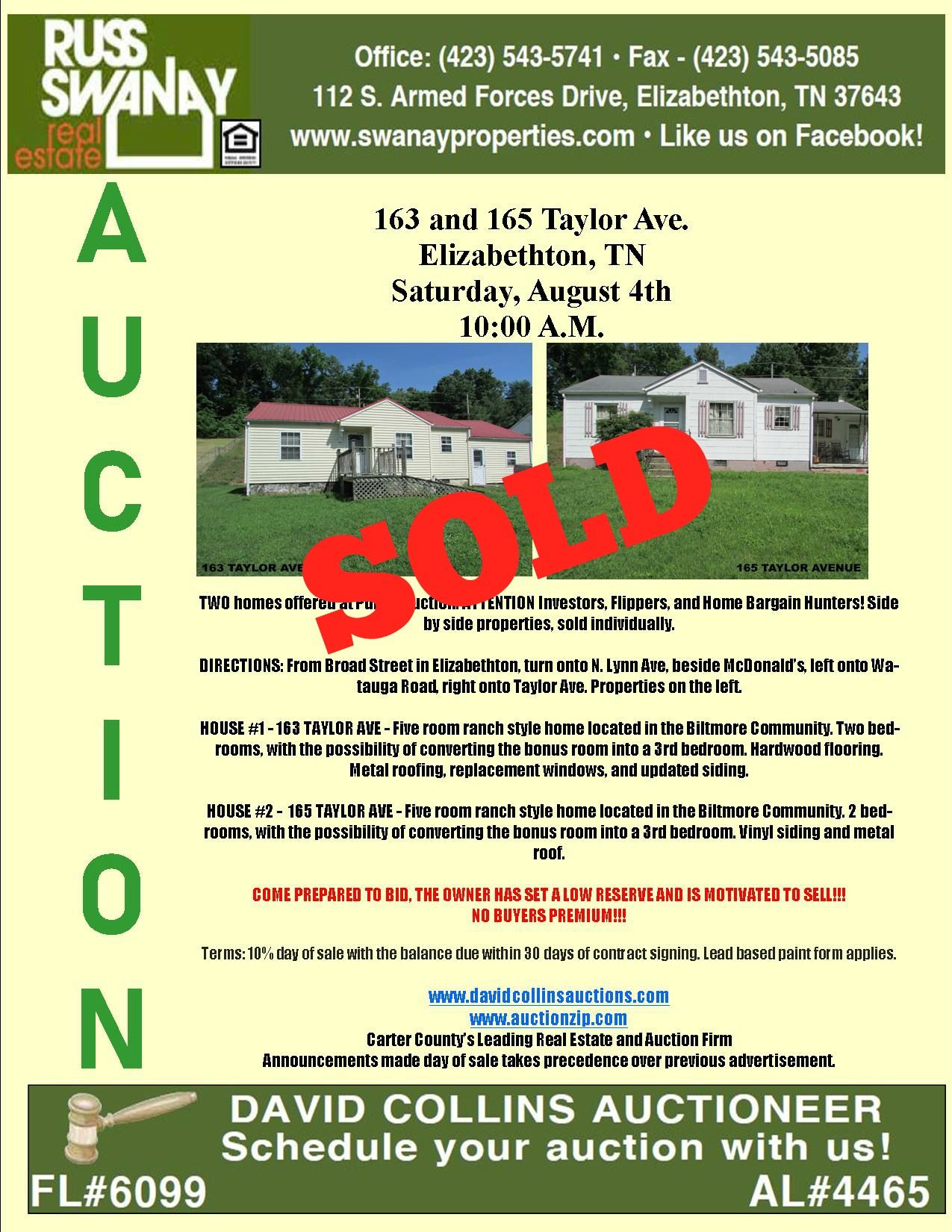 Previous House Auction by Collins & Co.