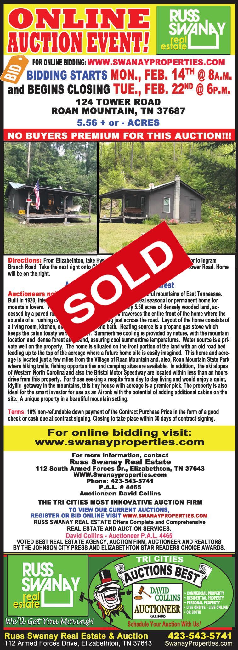 Previous House Auction by Collins & Co.