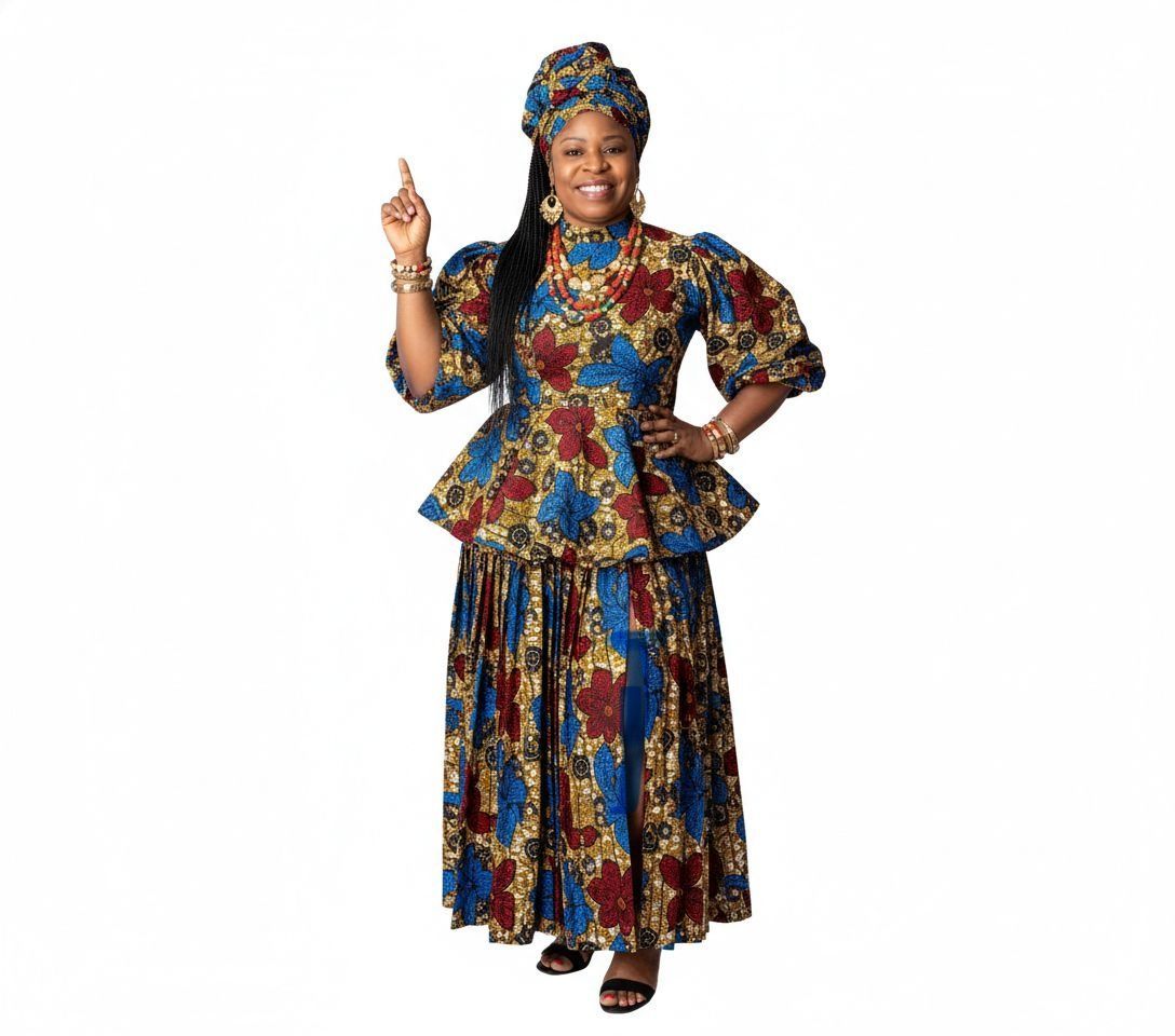 Woman in purple near 